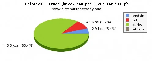 Dh Lemon Juice Nutrition Facts